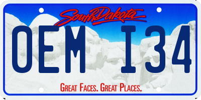 SD license plate 0EMI34
