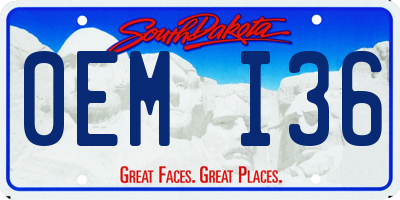 SD license plate 0EMI36