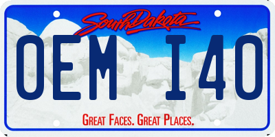 SD license plate 0EMI40