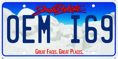 SD license plate 0EMI69