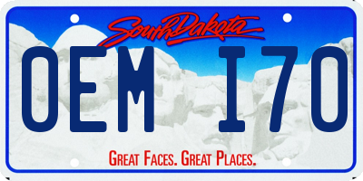 SD license plate 0EMI70