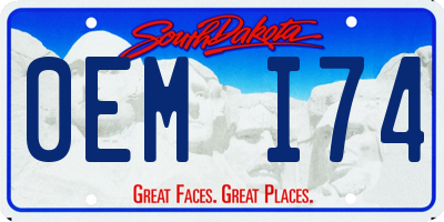 SD license plate 0EMI74