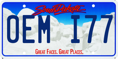 SD license plate 0EMI77
