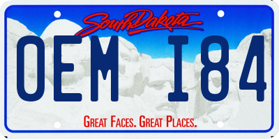 SD license plate 0EMI84