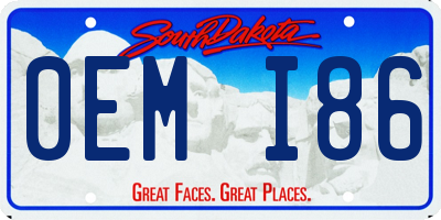 SD license plate 0EMI86