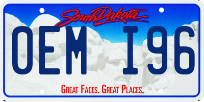 SD license plate 0EMI96