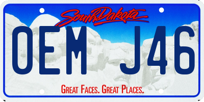 SD license plate 0EMJ46