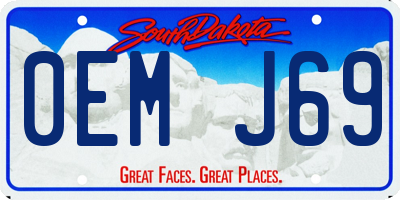 SD license plate 0EMJ69