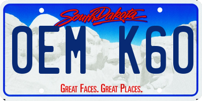 SD license plate 0EMK60