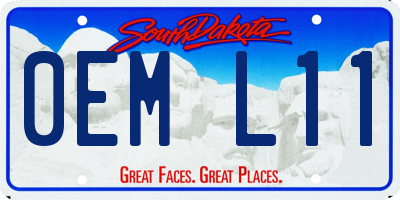 SD license plate 0EML11