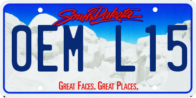 SD license plate 0EML15