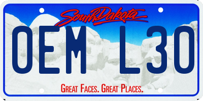 SD license plate 0EML30
