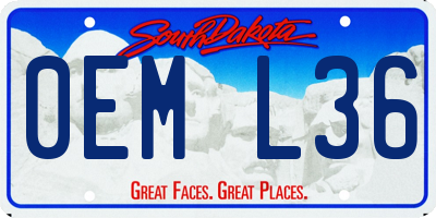 SD license plate 0EML36