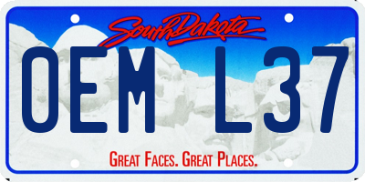 SD license plate 0EML37