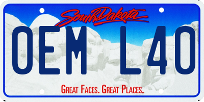 SD license plate 0EML40