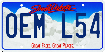SD license plate 0EML54