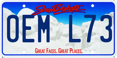 SD license plate 0EML73
