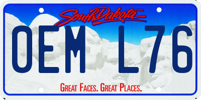 SD license plate 0EML76