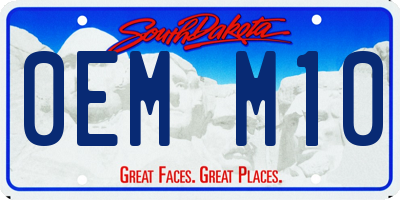 SD license plate 0EMM10