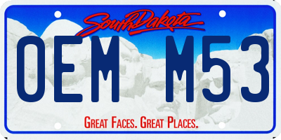 SD license plate 0EMM53