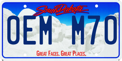 SD license plate 0EMM70