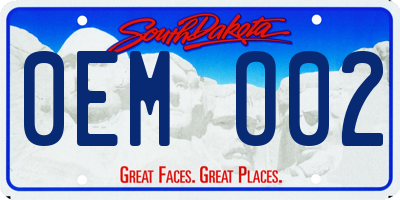 SD license plate 0EMO02