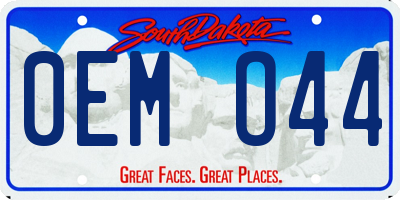 SD license plate 0EMO44