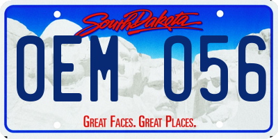 SD license plate 0EMO56