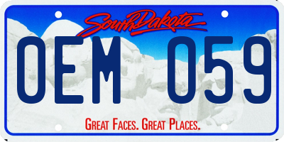 SD license plate 0EMO59
