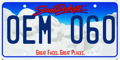 SD license plate 0EMO60