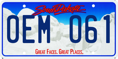 SD license plate 0EMO61