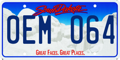 SD license plate 0EMO64