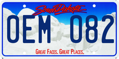 SD license plate 0EMO82