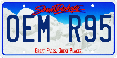 SD license plate 0EMR95