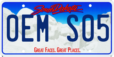 SD license plate 0EMS05