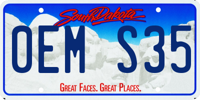 SD license plate 0EMS35