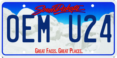 SD license plate 0EMU24