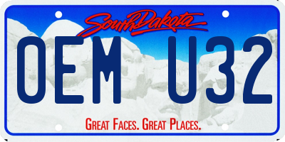 SD license plate 0EMU32