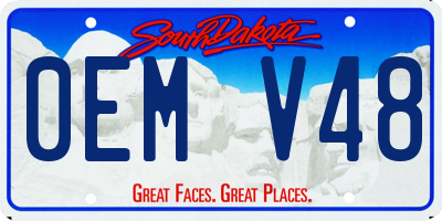 SD license plate 0EMV48