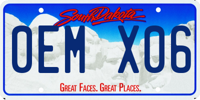 SD license plate 0EMX06