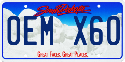 SD license plate 0EMX60