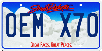 SD license plate 0EMX70