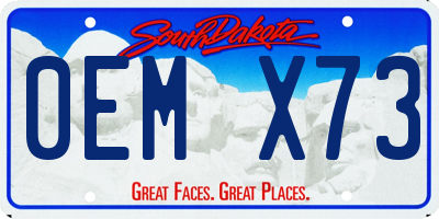 SD license plate 0EMX73