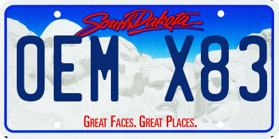 SD license plate 0EMX83