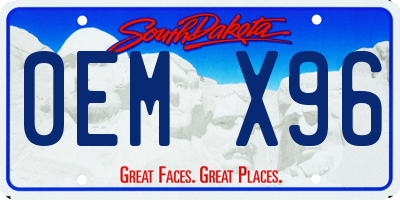 SD license plate 0EMX96