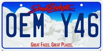 SD license plate 0EMY46