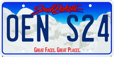 SD license plate 0ENS24
