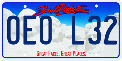 SD license plate 0EOL32
