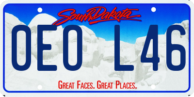 SD license plate 0EOL46