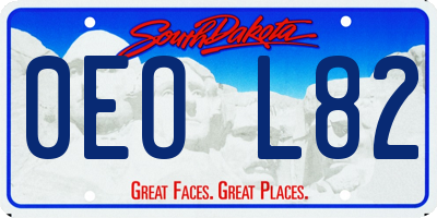 SD license plate 0EOL82